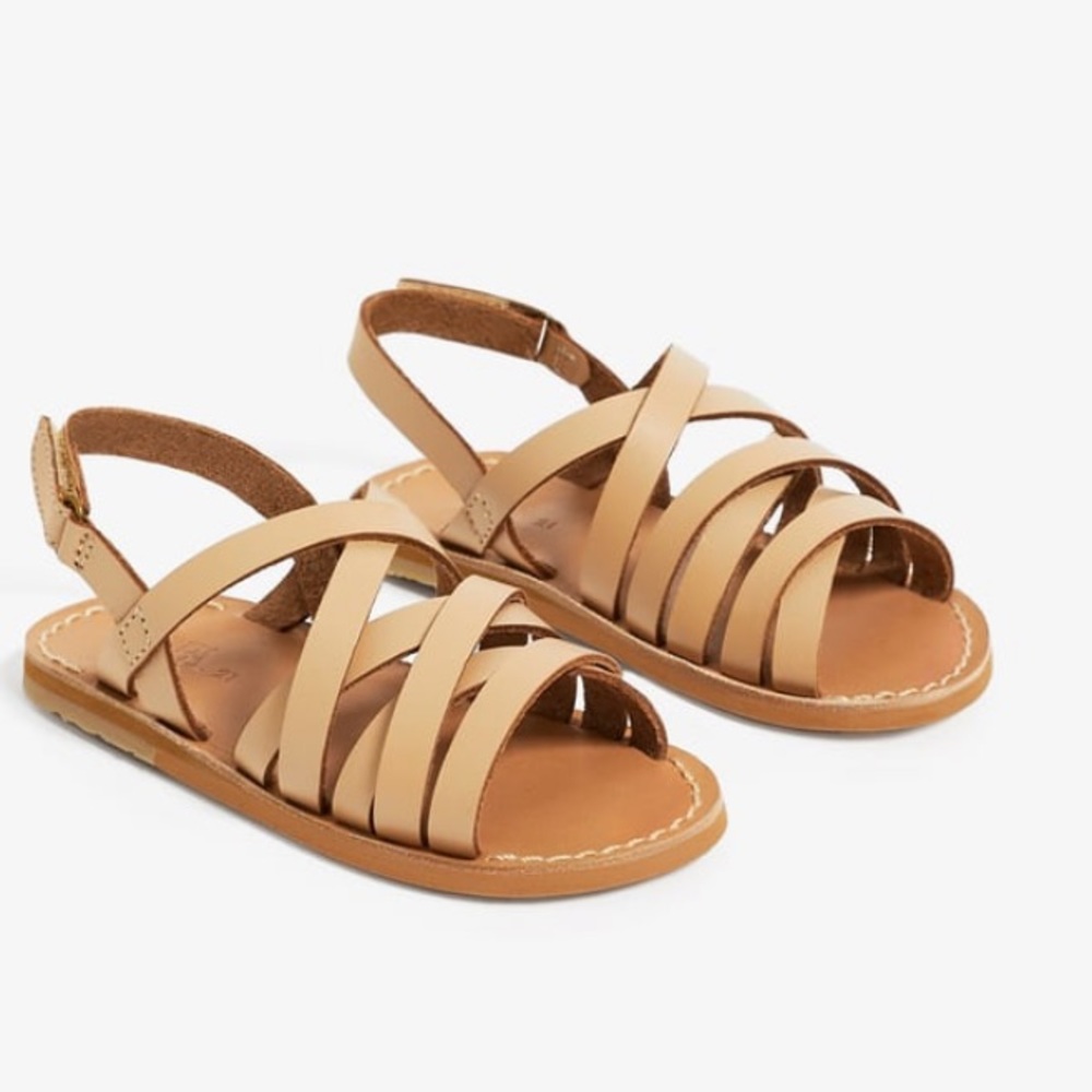 NWT Zara Leather Starr Sandal in box